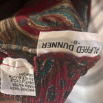 Alfred Dunner  Red Paisley Pleated Midi Skirt Size‎ 8 Photo 4