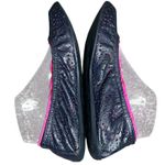 Ballasox Portable Ballet Flats Womens 8 Navy Blue Soft Leather Foldable Shoes Photo 8