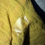 Soft Surroundings  Chartreuse Linen Crinkled Gauze Button Shirt Top Womens Large Photo 6