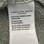 American Eagle  Hoodie Women’s M Sage Green Lace-Up Cotton Casual Pullover Lounge Photo 4