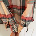 Talbots  Women Plaid Shirt Long Sleeve Large 100% Cotton NWT Preppy Fall Casual Photo 6