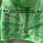 VTG Green tiedye softball 2012 cropped hoodie sweatshirt/ L /Excellent condition Size M Photo 5