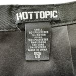 Hot Topic Mini Skirt Black Large Pleated Goth Emo Lace Lined Bows Y2K Photo 12