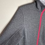 Spyder core sweater heathered grey and neon pink full zip soft shell jacket sz L Photo 84