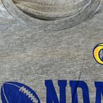 NFL LA Rams Sunday Football Women’s Short Sleeve Heather Gray T-Shirt- Large Photo 3