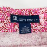 SO Vintage 90s  GSJC Stretch Purple & Pink Floral Pencil Skirt Photo 7