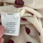 J.Crew  Cream Wool Sleeveless Red Sequin Polka Dot Sweater Tank Size Medium Photo 4