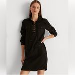 Ralph Lauren Black Label Utility Dress Black Lace Photo 7