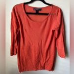 Peck & Peck  Woman’s Blouse Top Medium 100% Linen Blend Round Neck Shirt Photo 0