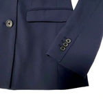 Lilly Pulitzer Blazer Collarless Staple Navy Blue Business Career Jacket Size 0 Photo 3