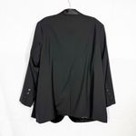 Universal Standard  X Henning State Jacket Blazer Satin Trim Black Photo 3