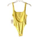 frankie's bikinis Frankie’s Bikinis x Pamela Anderson NWTs Pacific Yellow Floral Print One Piece Photo 7