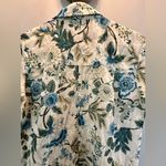 Anthropologie DRA Los Angeles Floral button up jumpsuit Pocket detail Fits M/L Blue Size undefined Photo 5