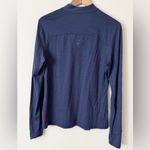 Ibex L Merino Wool Baselayer 1/4 Zip in Ink Blue Size L Photo 4