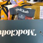 Modcloth Psychedelic Midi Skirt Bold Retro Pink Orange Purple Tie Waist Cotton Photo 8