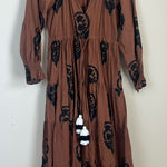 Tuckernuck  Omika Riviera Maxi Dress Brown Boho Midi Western Size XS Photo 0