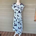 Natori Shibori Floral - Fluid Crepe Drape Dress Photo 2