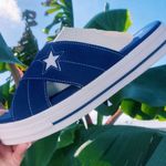 Converse One Star Slip On Sandals Blue Photo 0