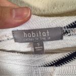 Habitat  White Black Striped Cotton Slouchy Blouse Womens S Lagenlook Oversized Photo 9