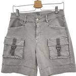 Bevy Flog Kim Cargo Shorts Pockets Cotton Stretch Gray Size 28 Photo 3