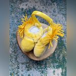 Vintage Woodstock Snoopy Peanuts plush winter ear muffs Yellow Photo 7