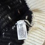 Universal Threads Universal Thread Black and Cream Patterned Turtleneck Sweater Photo 6