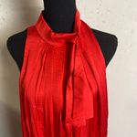 Mango # 135 Poppy Satin Bow Neck Halter Mini Dress Photo 7