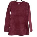 Duluth Trading Company Duluth Trading Deux More Double Knit Crewneck Sweater Tunic XS Burgundy Photo 0