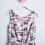 Jason Wu  Gray and Black Abstract Textured Silk Blend Sleeveless Dress Photo 4