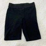 Madewell  Black Ottoman Jacquard Biker Shorts Size S Photo 2