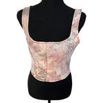 Forever 21 Renaissance Art Print Denim Cotton Cropped Tank Top Size Medium. Photo 3