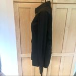 BCBGMAXAZRIA Black Button Down Stitched Top size Medium Photo 2