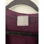 VTG Rabbit Designs Burgundy Sparkle Button Front Cardigan Tunic Petite Size 8 Purple Photo 5