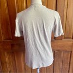 ZARA women’s light tan neutral short sleeve tee shirt size Small Photo 4