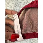 Victoria's Secret Victoria’s Secret Burgundy Lace Triangle Bralette – Size L Photo 3