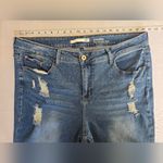 !it Amanda High Rise Slim Ankle Blue Jeans Distressed Flare Jeans Size 22 Photo 4