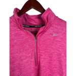 Nike  Dri-Fit Pink Heathered Womens Small Long Sleeve Running Quarter Zip Top Photo 6