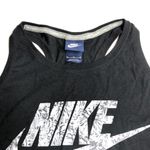 Nike Racerback Tank Top Grey Floral Swoosh Logo Photo 3