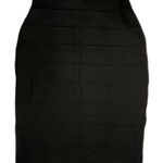 Rainbow Sandals Vtg 90s Womens Bandage Pencil High Waisted Black Midi Skirt Size Large Mob Wives Photo 0