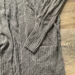 Azure  Skies Gray Cashmere Blend Open Front Cardigan XS Photo 1