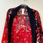 Anthropologie Floreat Annalisa Red Floral Cocoon Kimono One Size NWT Photo 4