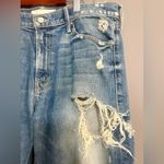 MOTHER The Sinner Distressed Ankle Jeans in Colour Ice Cream, You Scream Blue Size 31 Photo 2