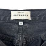 SLVRLAKE Jeans 28 London Denim Straight Leg Distressed Long Gone Faded Black Photo 8