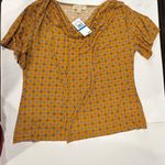 Michael Kors Women Design Cowl Neck Marigold Top Shirt - Size XL - NEW With Tags Photo 6