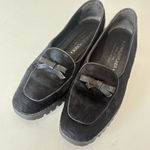 Donald J Pliner Womens 6.5 M Loafers Black Faux Fur Flat Bow Shoes Made In Italy Photo 0