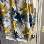 SheIn Vibrant Floral Collared Button Down Blouse Elastic Wrist Puff Shoulder Lrg Photo 10