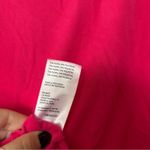 Urban Outfitters ‎ Elena Drawstring Cutout Top Hot Pink Long Sleeve Size L Photo 6