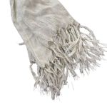 Womens cream and silver scarf Silver Photo 3