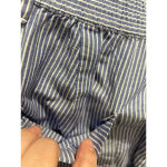 Talbots Blue Striped Linen Blend the Easy Drawstring Pant Women’s Size 6 Photo 5