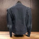 Bum Equipment  Mandarin Collar Stretch Denim Button Up Blue Jean Jacket Cotton M Photo 3